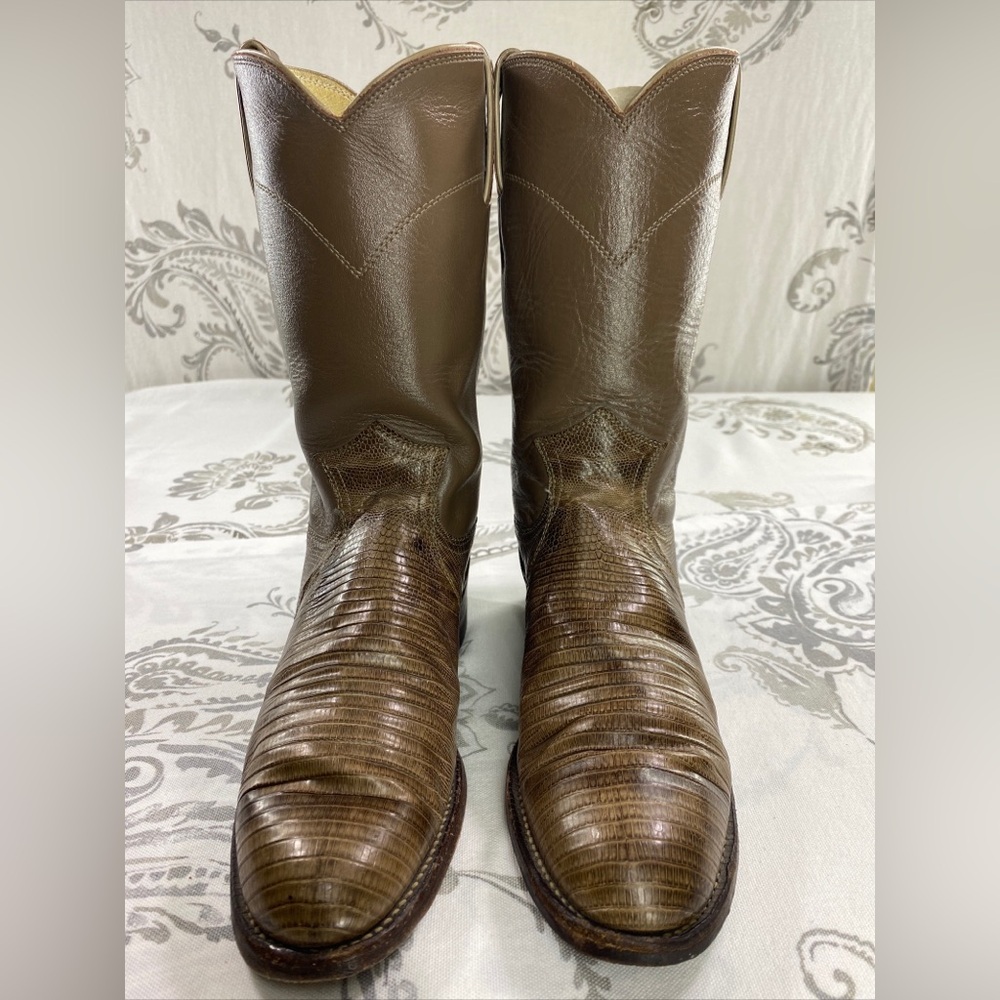 Justin 3712 Faux Lizard Skin Leather
Western Cowboy Boots Womens
Size 51/2 B